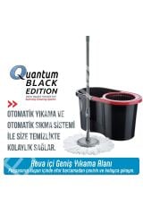 Quantum Siyah Döner Başlıklı Temizlik Seti